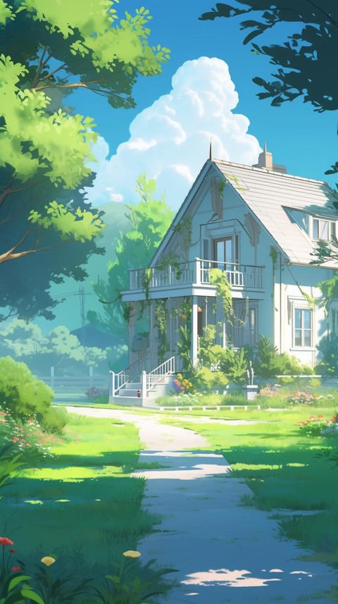 Anime Village House Nature Landscape Aesthetic (761)