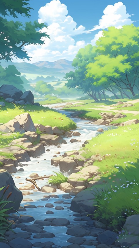 Anime Nature Landscape Peaceful Aesthetic Calming (25)