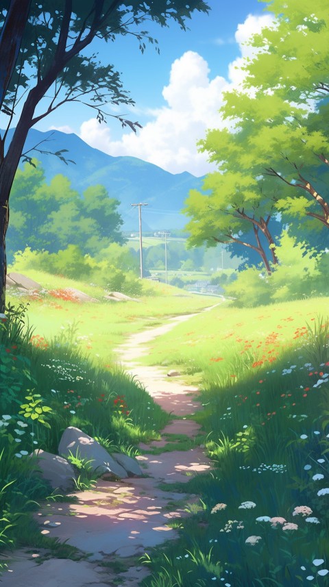 Anime Nature Landscape Peaceful Aesthetic Calming (28)