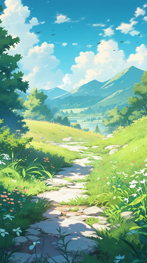 Anime Nature Landscape Peaceful Aesthetic Calming (1)