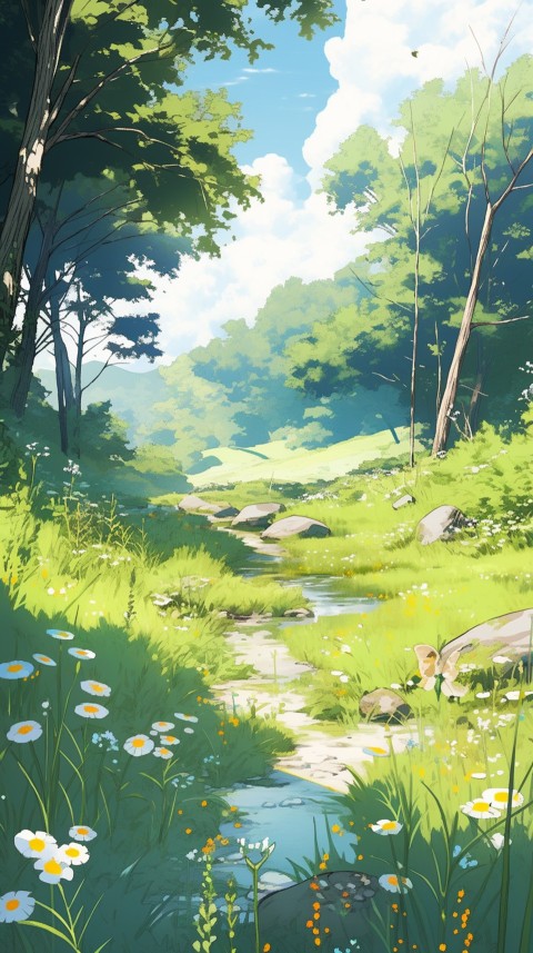 Anime Nature Landscape Peaceful Aesthetic Calming (31)