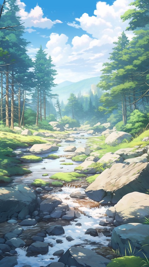 Anime Nature Landscape Peaceful Aesthetic Calming (49)