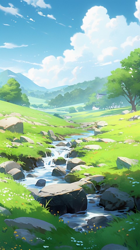 Anime Nature Landscape Peaceful Aesthetic Calming (26)