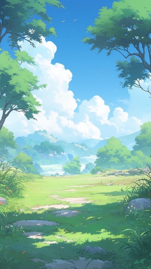 Anime Nature Landscape Peaceful Aesthetic Calming (56)