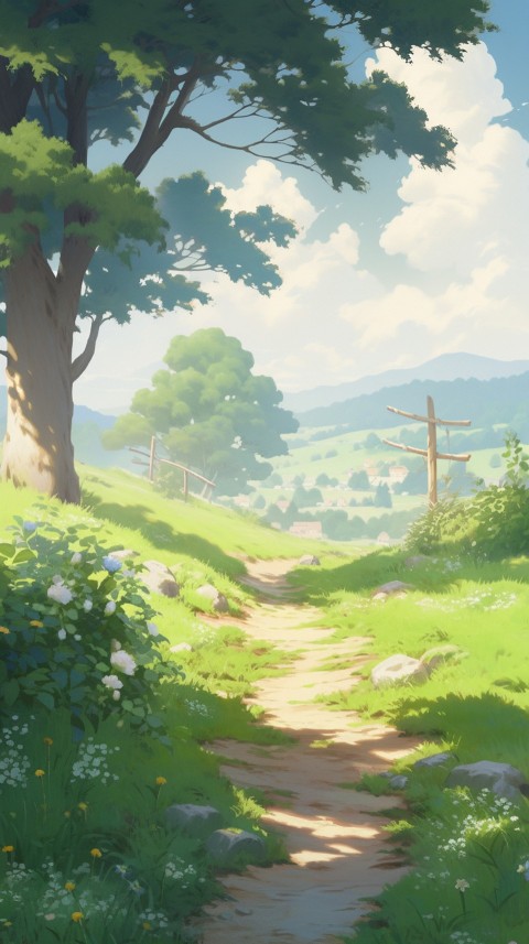 Anime Nature Landscape Peaceful Aesthetic Calming (70)
