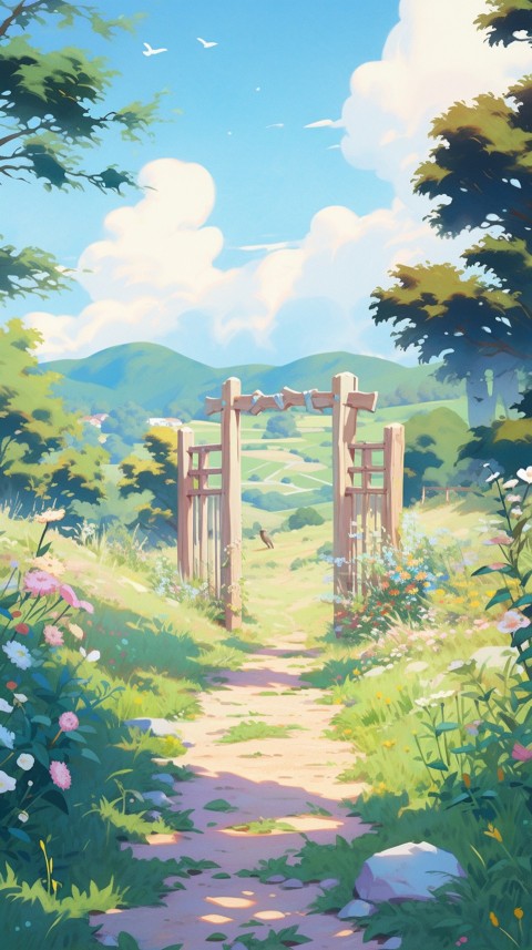 Anime Nature Landscape Peaceful Aesthetic Calming (99)