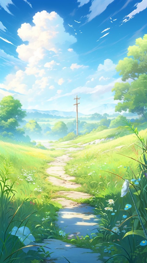 Anime Nature Landscape Peaceful Aesthetic Calming (90)