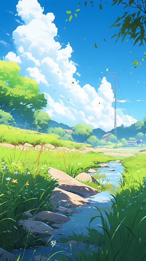 Anime Nature Landscape Peaceful Aesthetic Calming (81)