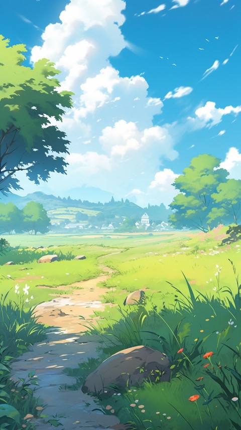 Anime Nature Landscape Peaceful Aesthetic Calming (78)