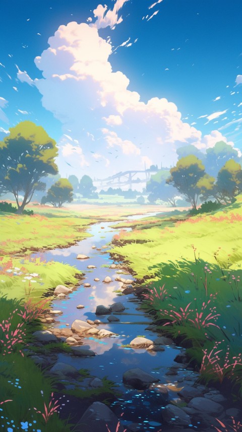Anime Nature Landscape Peaceful Aesthetic Calming (68)