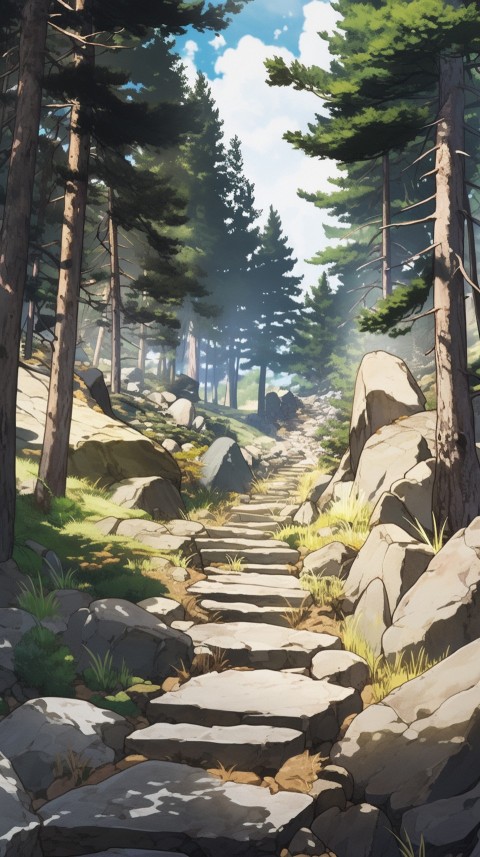 Anime Nature Landscape Peaceful Aesthetic Calming (67)