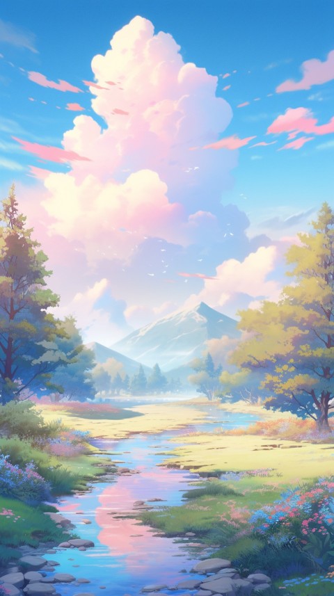 Anime Nature Landscape Peaceful Aesthetic Calming (114)