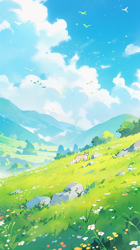 Anime Nature Landscape Peaceful Aesthetic Calming (126)