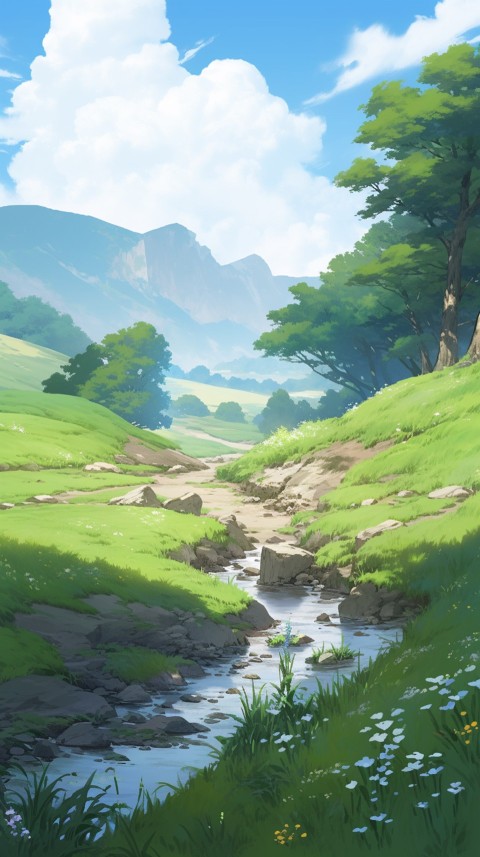 Anime Nature Landscape Peaceful Aesthetic Calming (117)