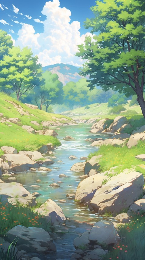 Anime Nature Landscape Peaceful Aesthetic Calming (131)
