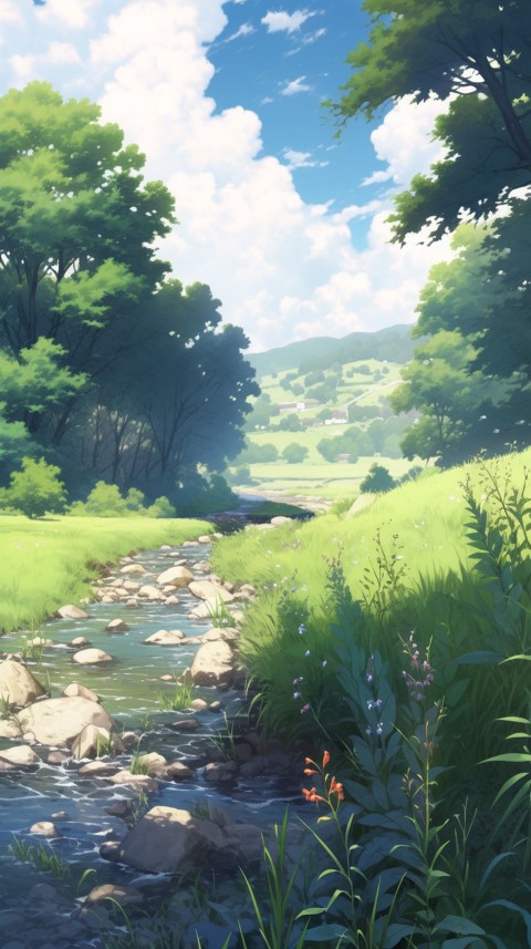 Anime Nature Landscape Peaceful Aesthetic Calming (150)