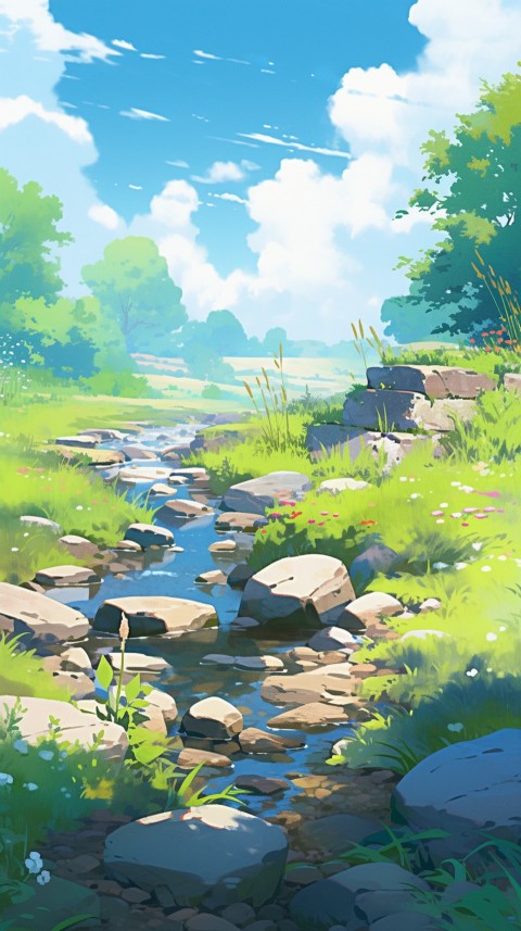Anime Nature Landscape Peaceful Aesthetic Calming (140)