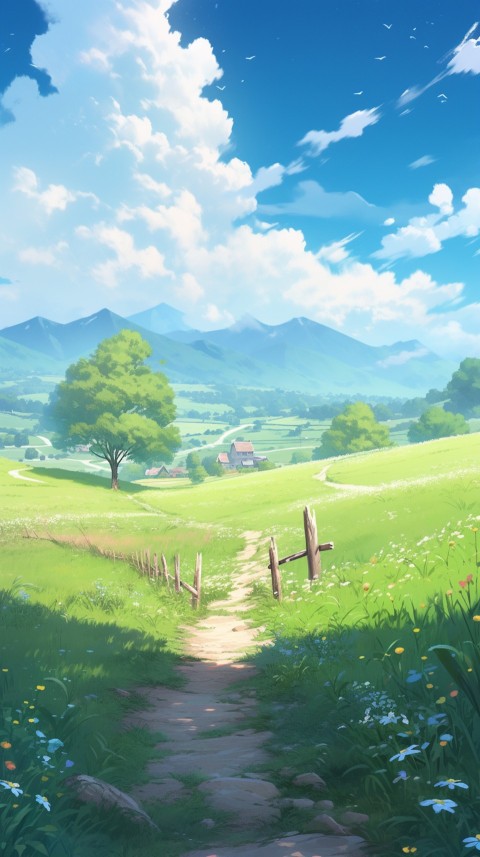 Anime Nature Landscape Peaceful Aesthetic Calming (100)