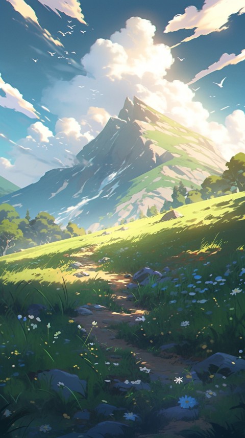 Anime Nature Landscape Peaceful Aesthetic Calming (153)
