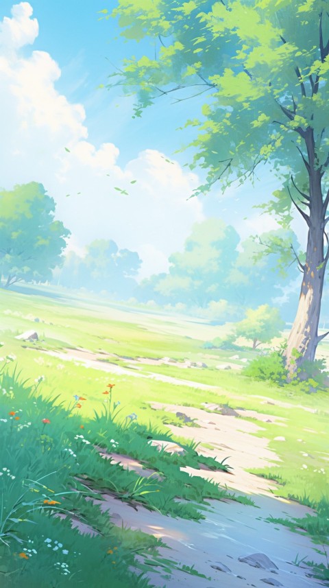 Anime Nature Landscape Peaceful Aesthetic Calming (174)