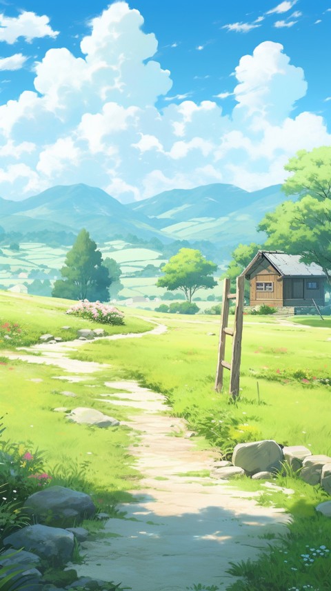 Anime Nature Landscape Peaceful Aesthetic Calming (188)