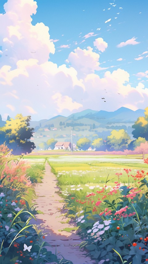 Anime Nature Landscape Peaceful Aesthetic Calming (166)