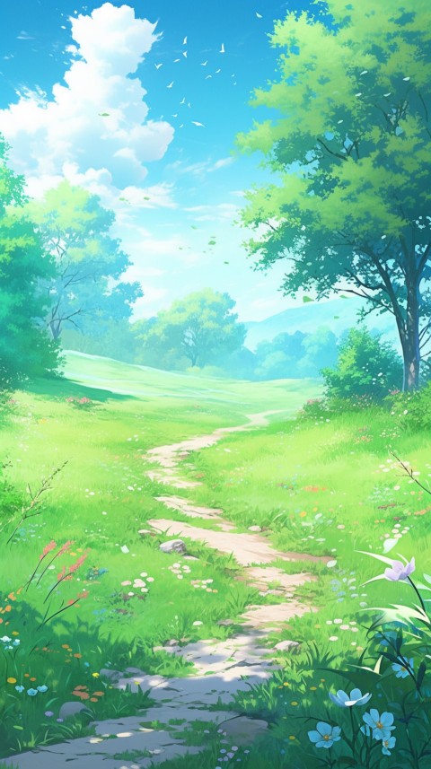 Anime Nature Landscape Peaceful Aesthetic Calming (197)