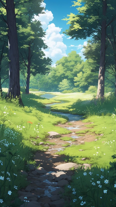Anime Nature Landscape Peaceful Aesthetic Calming (177)