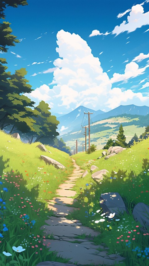 Anime Nature Landscape Peaceful Aesthetic Calming (191)