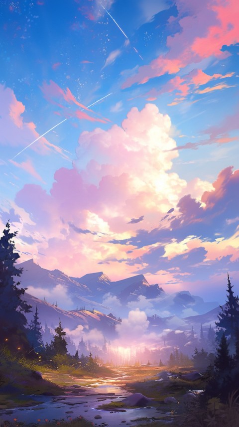 Anime Nature Landscape Peaceful Aesthetic Calming (249)