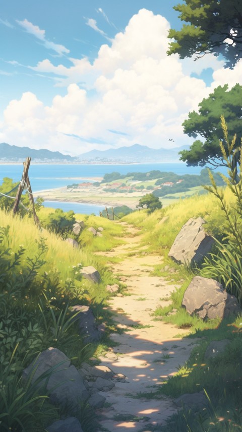 Anime Nature Landscape Peaceful Aesthetic Calming (228)