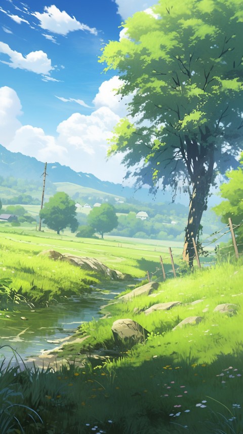 Anime Nature Landscape Peaceful Aesthetic Calming (216)
