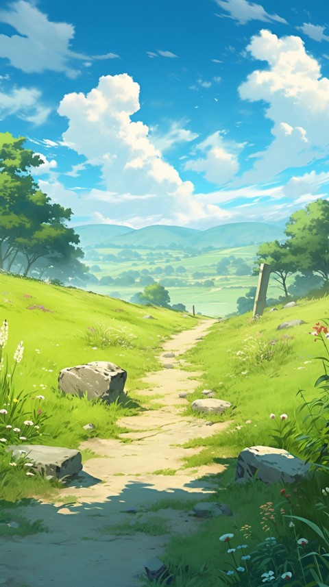 Anime Nature Landscape Peaceful Aesthetic Calming (221)