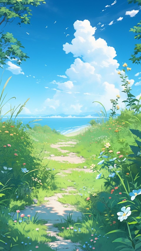 Anime Nature Landscape Peaceful Aesthetic Calming (201)