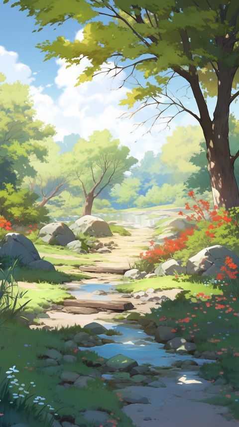 Anime Nature Landscape Peaceful Aesthetic Calming (230)