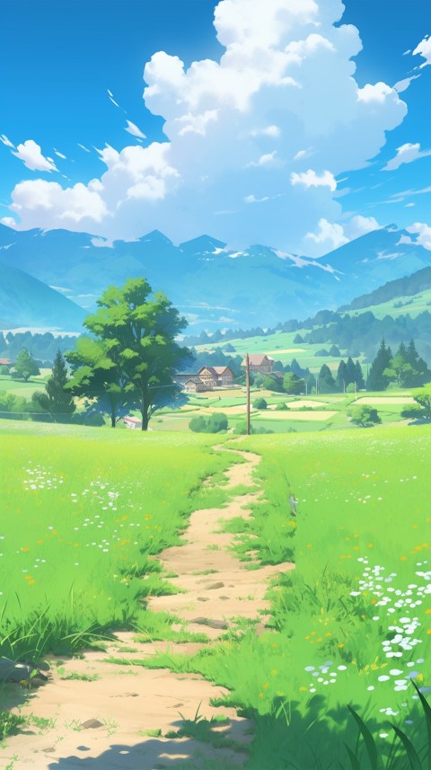 Anime Nature Landscape Peaceful Aesthetic Calming (281)