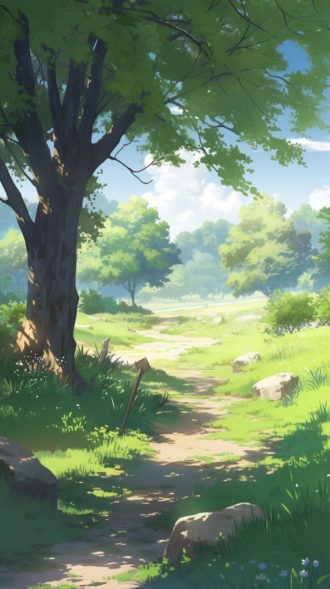 Anime Nature Landscape Peaceful Aesthetic Calming (258)