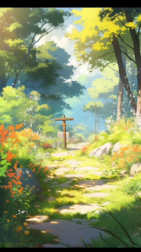 Anime Nature Landscape Peaceful Aesthetic Calming (267)