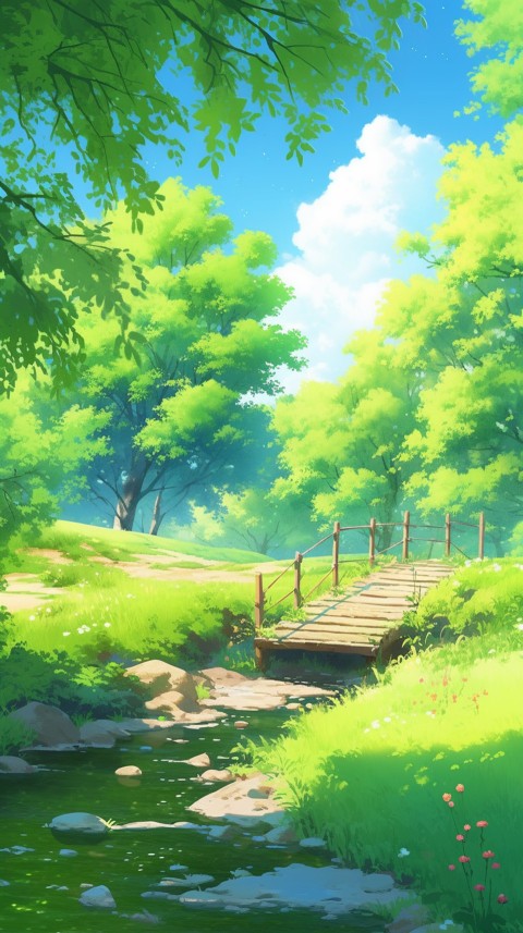 Anime Nature Landscape Peaceful Aesthetic Calming (270)