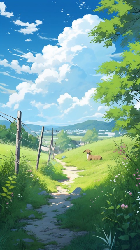 Anime Nature Landscape Peaceful Aesthetic Calming (287)