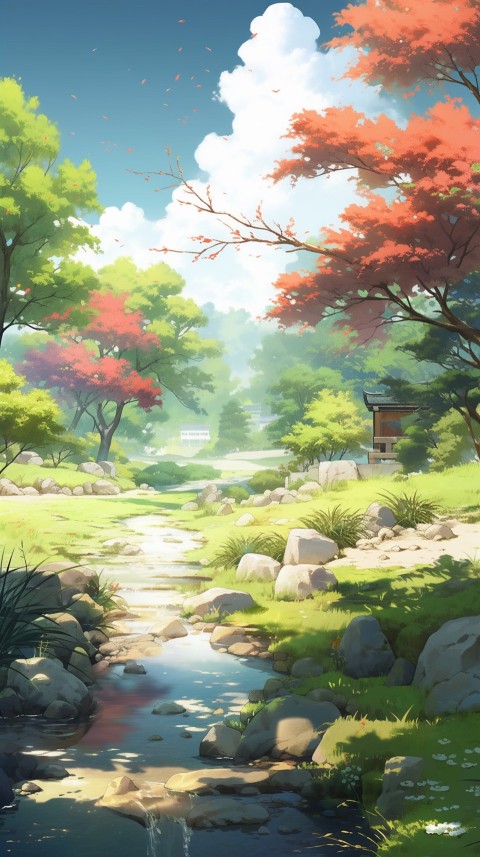 Anime Nature Landscape Peaceful Aesthetic Calming (286)