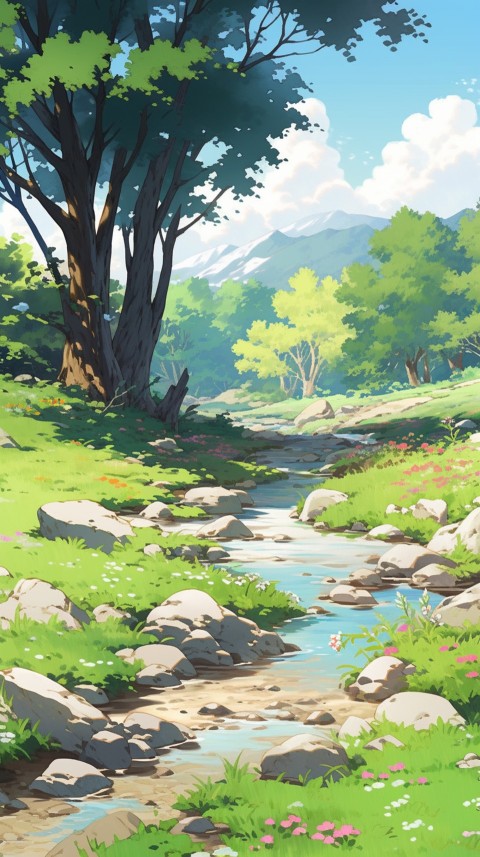 Anime Nature Landscape Peaceful Aesthetic Calming (269)