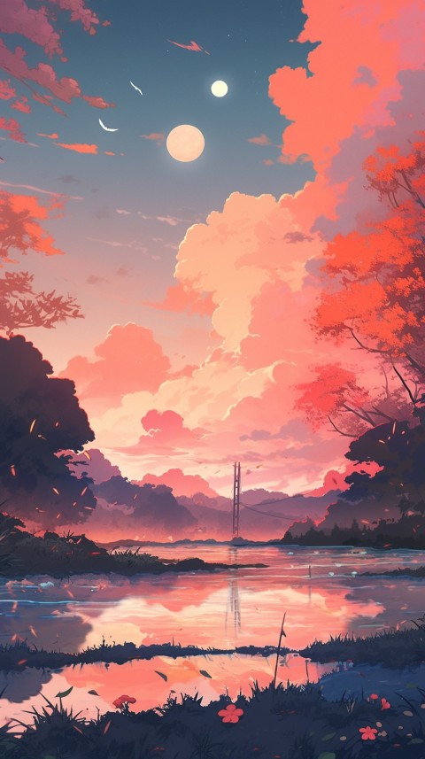 Anime Nature Landscape Peaceful Aesthetic Calming (328)