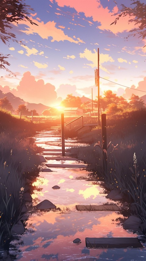 Anime Nature Landscape Peaceful Aesthetic Calming (339)