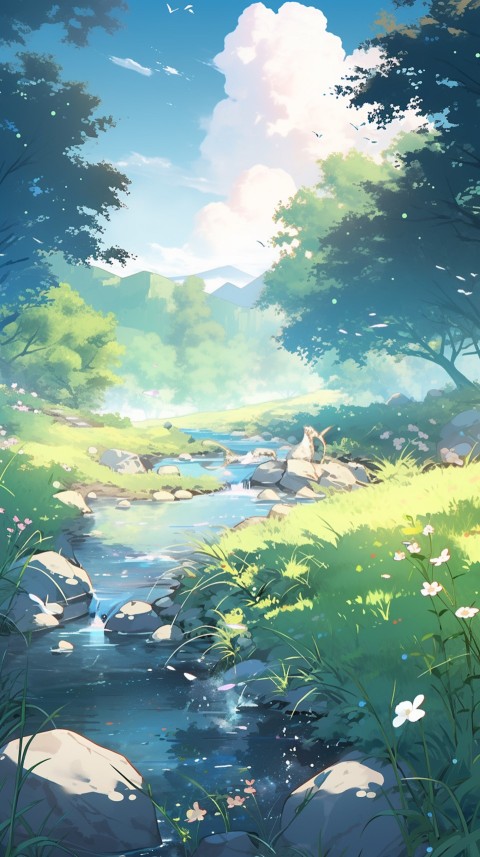 Anime Nature Landscape Peaceful Aesthetic Calming (315)