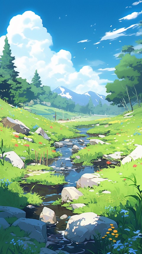 Anime Nature Landscape Peaceful Aesthetic Calming (317)