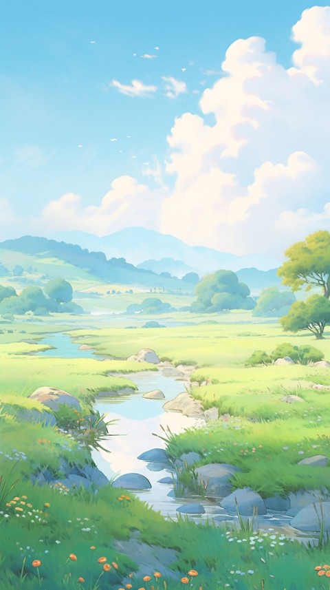 Anime Nature Landscape Peaceful Aesthetic Calming (359)