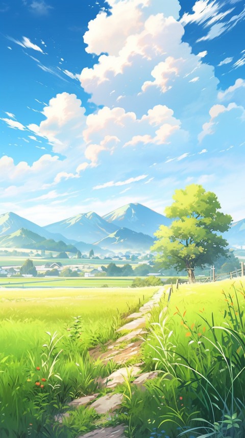 Anime Nature Landscape Peaceful Aesthetic Calming (369)