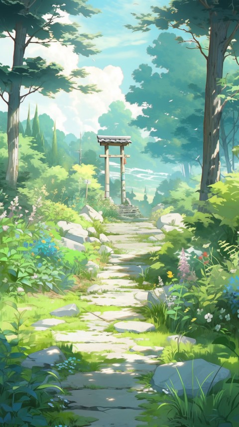 Anime Nature Landscape Peaceful Aesthetic Calming (379)