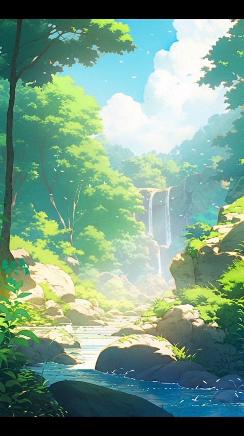 Anime Nature Landscape Peaceful Aesthetic Calming (387)